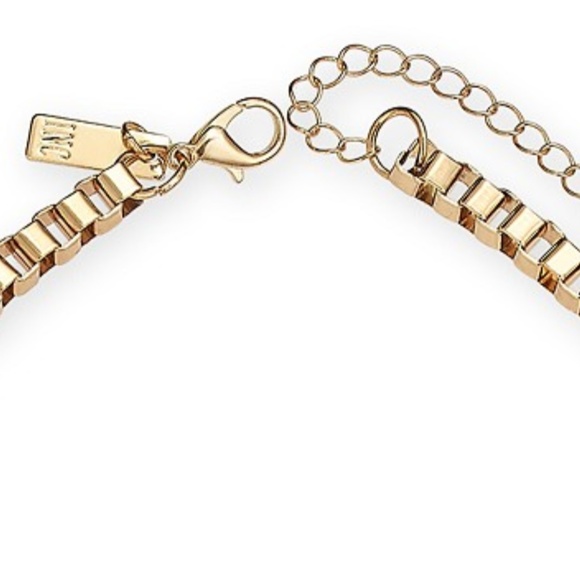 INC Gold-Tone Blue Petal Statement Necklace - Picture 4 of 4